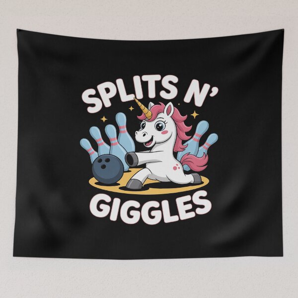 Item preview, Splits n' Giggles Unicorn Bowling Bowler designed and sold by Dakarothill.