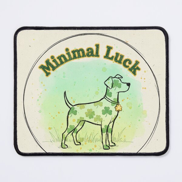 Item preview, Minimal Luck: Dog and Clover Sketch designed and sold by VisualRotaStudio .
