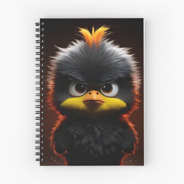 Item preview, Angry Fluffy Bird | Funny Dark Cute Cartoon Aesthetic designed and sold by ᗩᑎTOᑎ OᒪEKSIYEᑎKO.