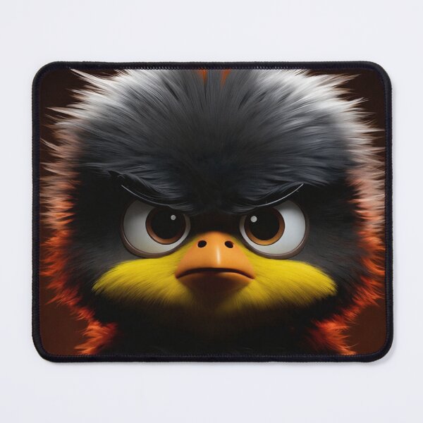 Item preview, Angry Fluffy Bird | Funny Dark Cute Cartoon Aesthetic designed and sold by ᗩᑎTOᑎ OᒪEKSIYEᑎKO.