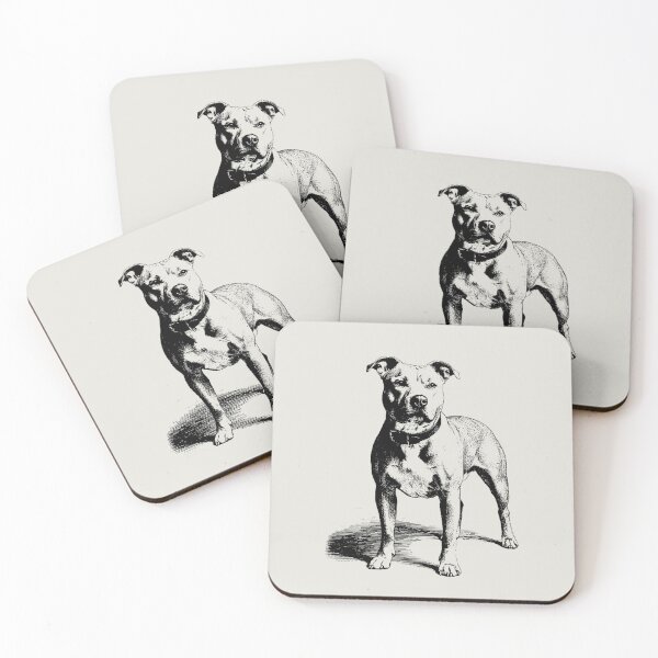 Item preview, Pitbull Terrier Vintage Dog Portrait designed and sold by RPrintPulse.