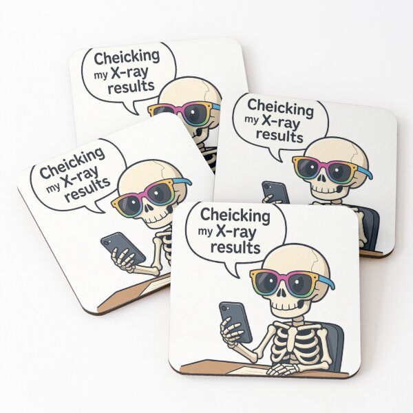 Item preview, Still Waiting on the Results Skeleton  designed and sold by JustSketchs.