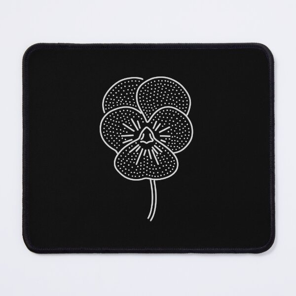 Item preview, Pansy Flower Garden Minimalist Dot Art designed and sold by ConcienciaEco.