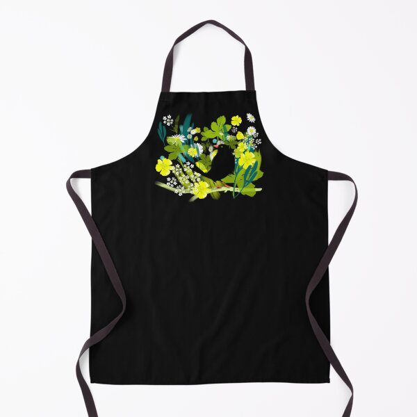 Item preview, Blackbird tote bag with spring flowers and herbs designed and sold by Mary Jane Lange.