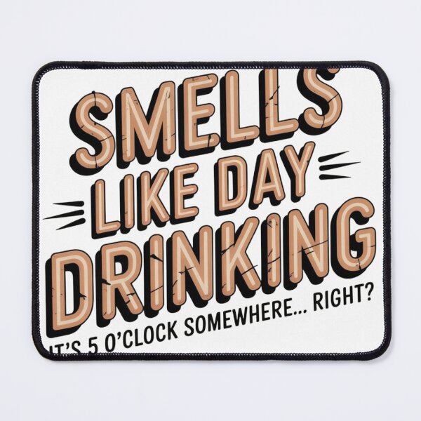 Item preview, Smells Like Day Drinking – Vintage Text designed and sold by midura-studio.