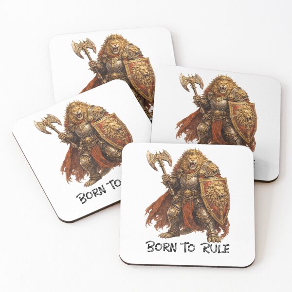 Item preview, Lion Warlord – Born to Rule | Warrior Animals designed and sold by DigiWoosh.