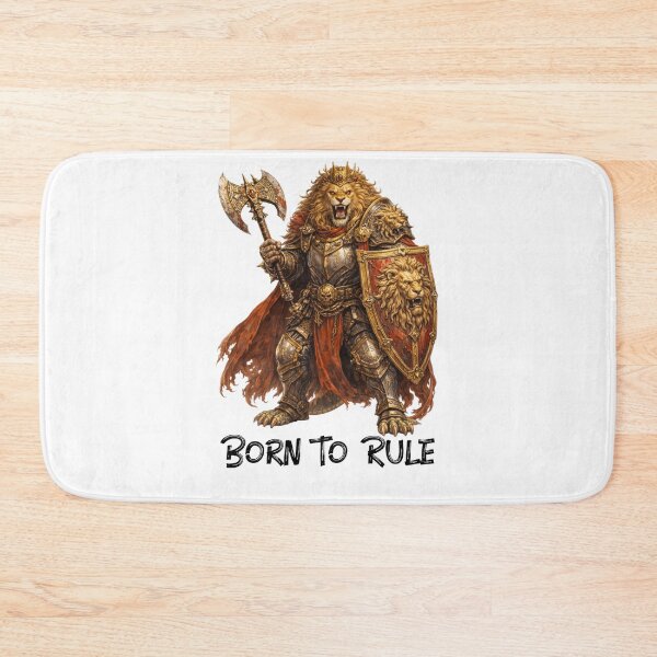 Item preview, Lion Warlord – Born to Rule | Warrior Animals designed and sold by DigiWoosh.