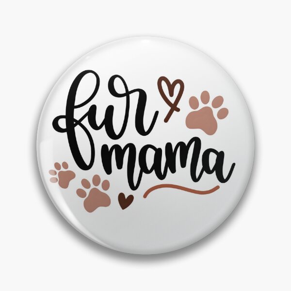Artikelvorschau, „Fur Mama“-Schriftzug mit Pfotenabdrücken – Süßes Geschenk für Hunde- und Katzenmamas entworfen und verkauft von Latikshop.