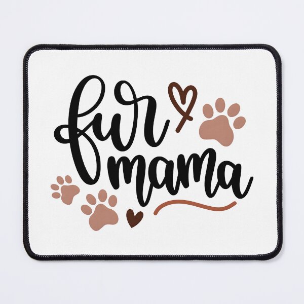 Artikelvorschau, „Fur Mama“-Schriftzug mit Pfotenabdrücken – Süßes Geschenk für Hunde- und Katzenmamas entworfen und verkauft von Latikshop.