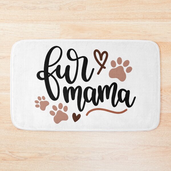 Artikelvorschau, „Fur Mama“-Schriftzug mit Pfotenabdrücken – Süßes Geschenk für Hunde- und Katzenmamas entworfen und verkauft von Latikshop.