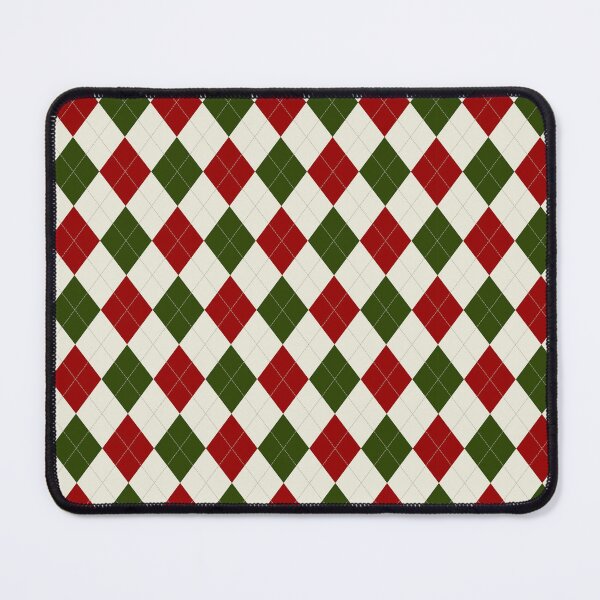 Item preview, green, red and cream diamond pattern designed and sold by MKV Design.