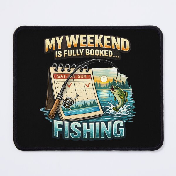 Item preview, My Weekend Is Fully Booked Fishing – Funny Angler Lifestyle T-Shirt designed and sold by KapiPrint.