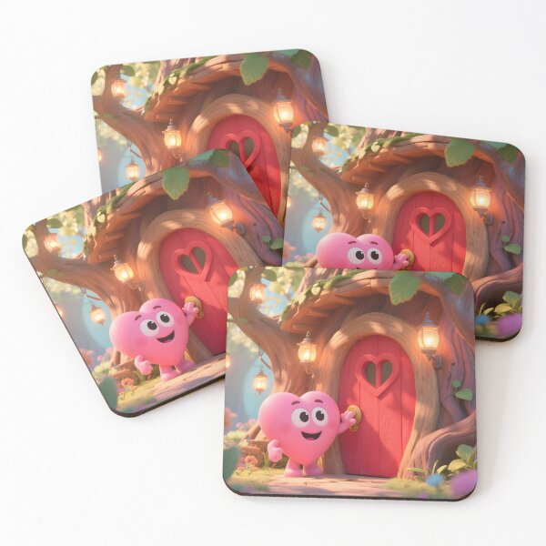 Item preview, Heart Character at Treehouse Door designed and sold by Roanemermaid.