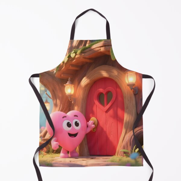 Item preview, Heart Character at Treehouse Door designed and sold by Roanemermaid.