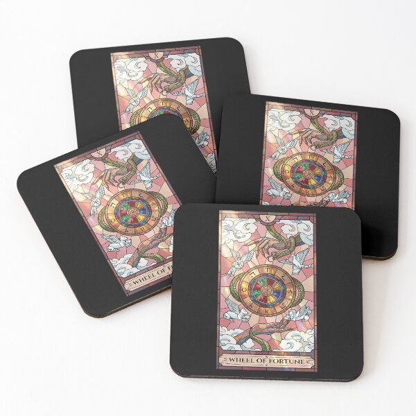Item preview, Wheel of Fortune Tarot Card – Major Arcana X, Esoteric Destiny Symbol designed and sold by m-litomirskaya.
