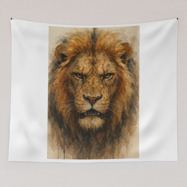 Item preview, Fierce Lion With Intense Stare designed and sold by UniqueArts23.