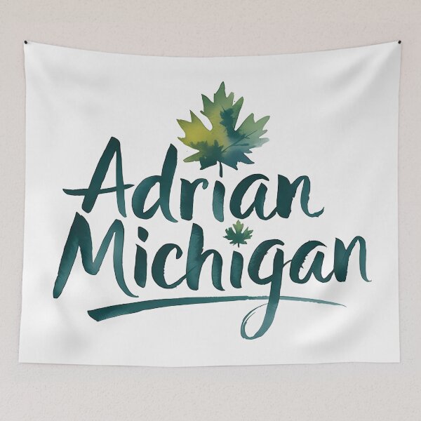 Aperçu de l'œuvre Adrian, Michigan, Adrian Mi, Adrian Michigan créée et vendue par MoMidoStore.