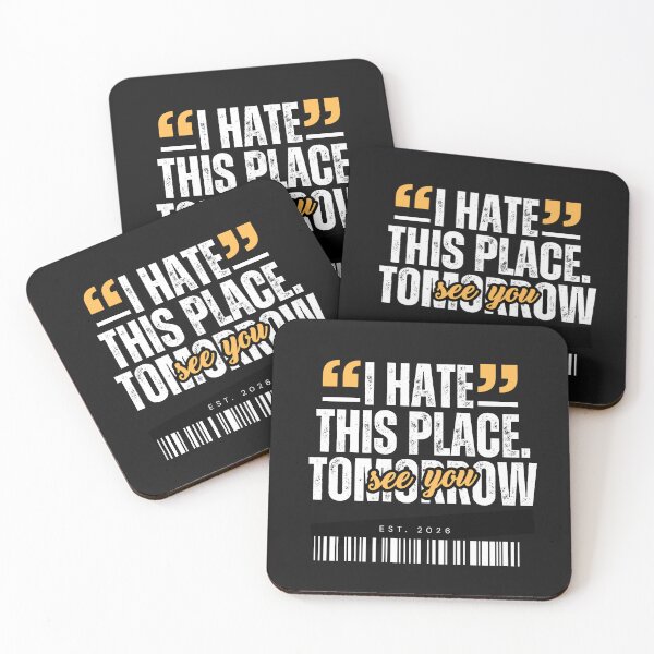 Item preview, I Hate This Place. See You Tomorrow. – Honest Gym Humor T-Shirt designed and sold by The Firestarter T-shirt Store.