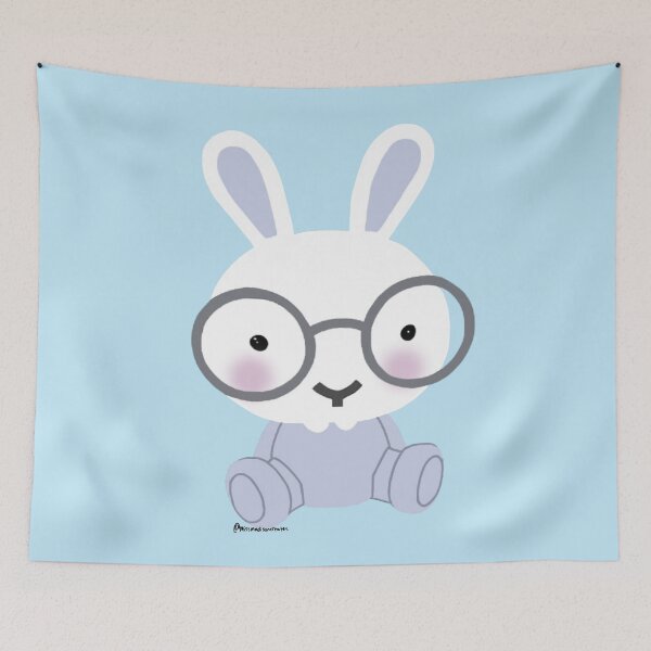Item preview, cute bunny doodle hand drawn by missmadisoncreates  designed and sold by miss madison creates.