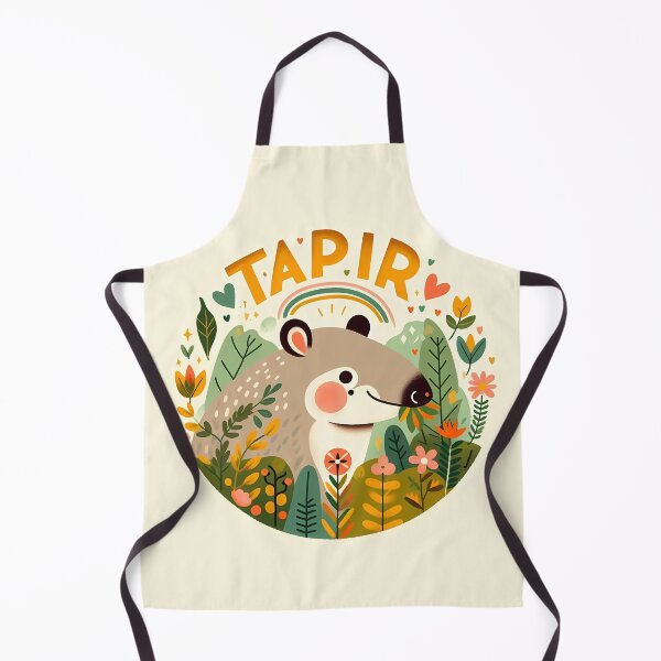 Item preview, Tapir with Floral Motifs – Hope for Wildlife Scandinavian Folk Art by heidiannemorris © designed and sold by FOLK ART FUSION by heidiannemorris.