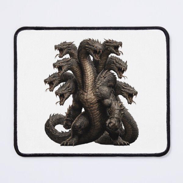 Item preview, Hydra Mythical Creature Art — Multi-Headed Serpent Monster | Ancient Greek Legend Illustration designed and sold by AlexLineArt.
