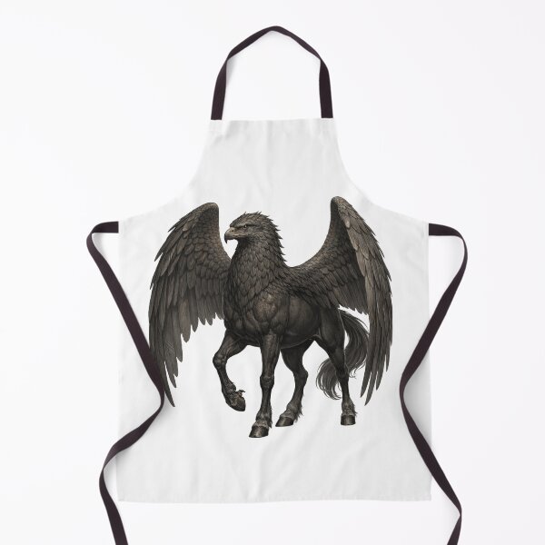Item preview, Hippogriff Mythical Creature Art — Winged Griffin Horse Hybrid | Fantasy Legend Illustration designed and sold by AlexLineArt.