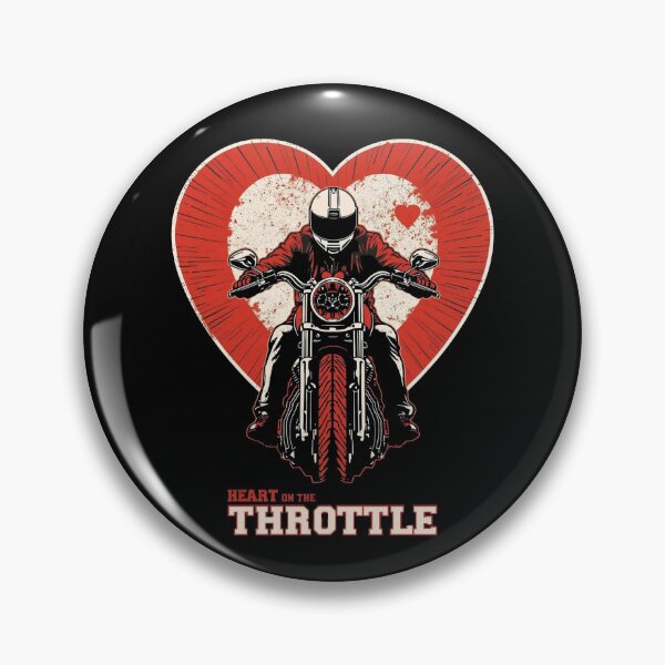 Artikelvorschau, Herz auf Gaspedal – Bikerliebe entworfen und verkauft von TwoWheels-shop.