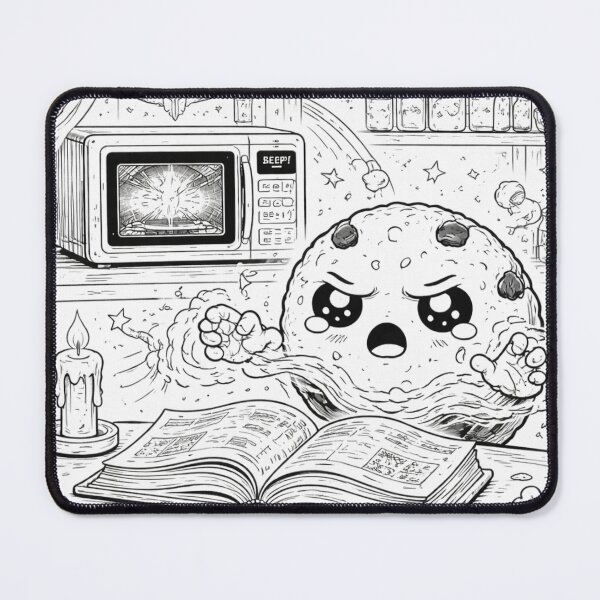 Item preview, Angry Nugget Spellbook – Funny Dark-Cute Coloring Page (Black & White Line Art) designed and sold by ComedyInkFactor.