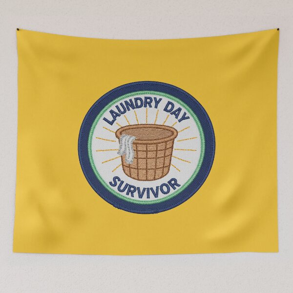 Item preview, Survivor day laundry basket clothes: boy scout badge designed and sold by Yeicoboo.