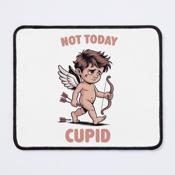 Item preview, Grumpy Cupid Not Today Anti-Valentine's Day designed and sold by PrintAtelier.