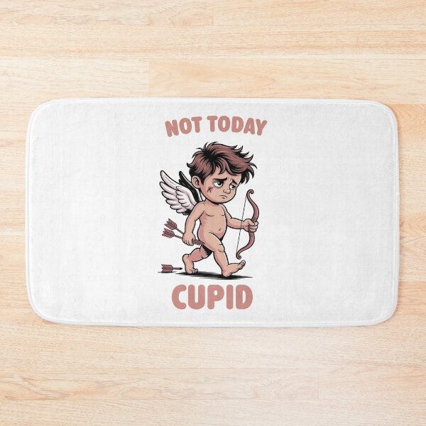 Item preview, Grumpy Cupid Not Today Anti-Valentine's Day designed and sold by PrintAtelier.