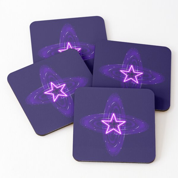 Item preview, Neon Star Vortex Glow – Cosmic Purple Energy designed and sold by SolutionsArt.