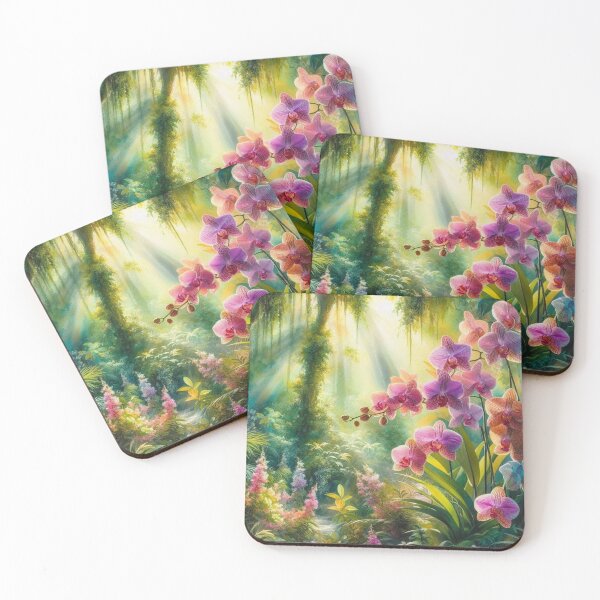Aperçu de l'œuvre Orchidées de la forêt tropicale humide créée et vendue par TinCatOutPost.