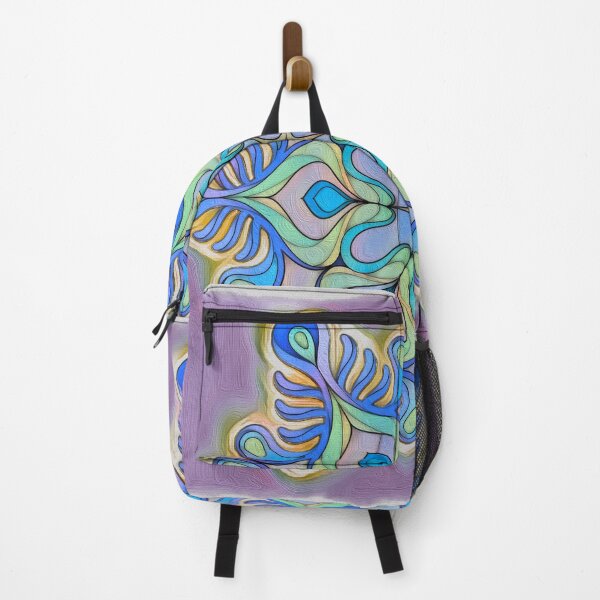 Item preview, Intricate Blue Mandala on Purple Abstract designed and sold by Anas Arts.