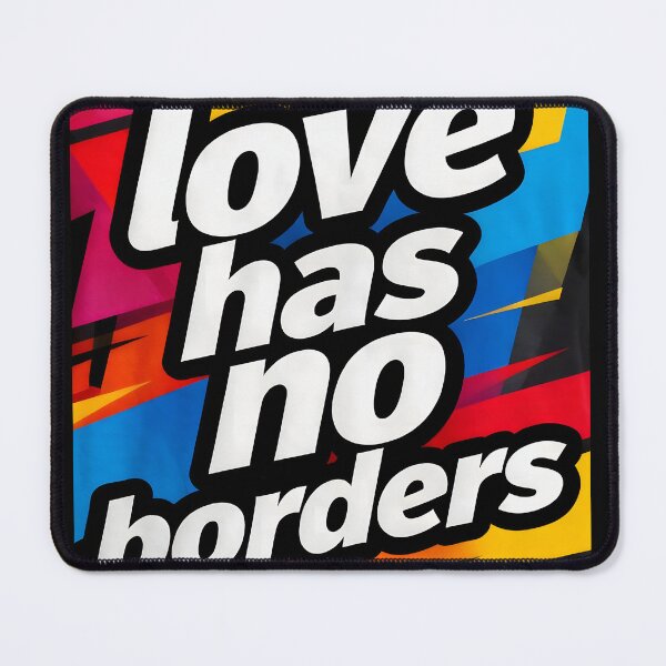 Item preview, Love Has No Borders – Colorful Yellow Red and Blue Design designed and sold by FreeFromDefault.