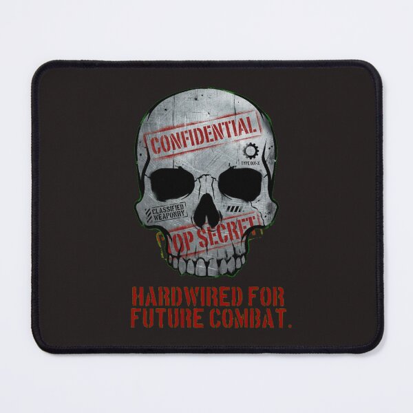 Item preview, Classified Black Site Skull - Top Secret Military Stencil designed and sold by Thaivi Design.