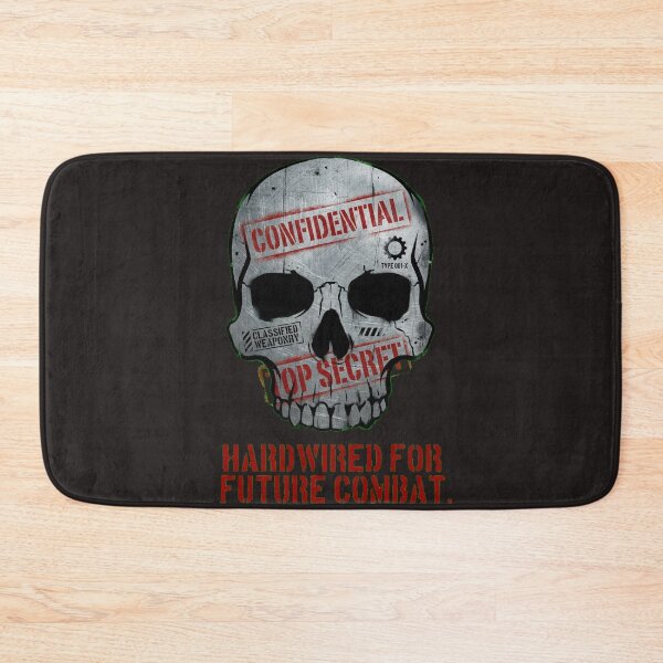 Item preview, Classified Black Site Skull - Top Secret Military Stencil designed and sold by Thaivi Design.