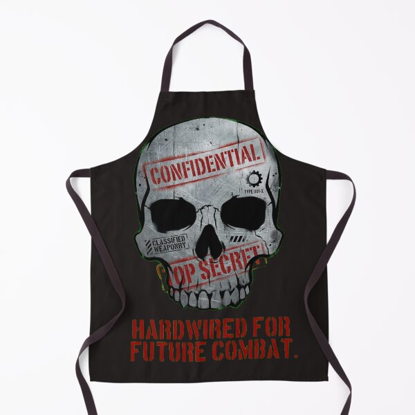 Item preview, Classified Black Site Skull - Top Secret Military Stencil designed and sold by Thaivi Design.
