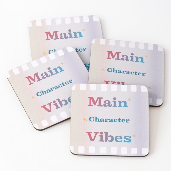 Item preview, Main Character Vibes – Pastel Aesthetic Typography Design designed and sold by Nanobloom.