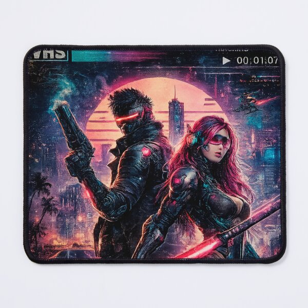 Item preview, Neon Overdrive cyberpunk VHS designed and sold by Vexel - Digital Armor.
