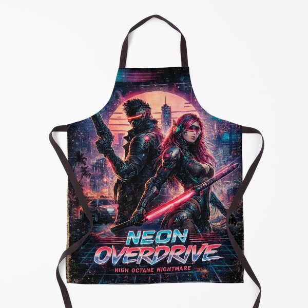 Item preview, Neon Overdrive cyberpunk VHS designed and sold by Vexel - Digital Armor.