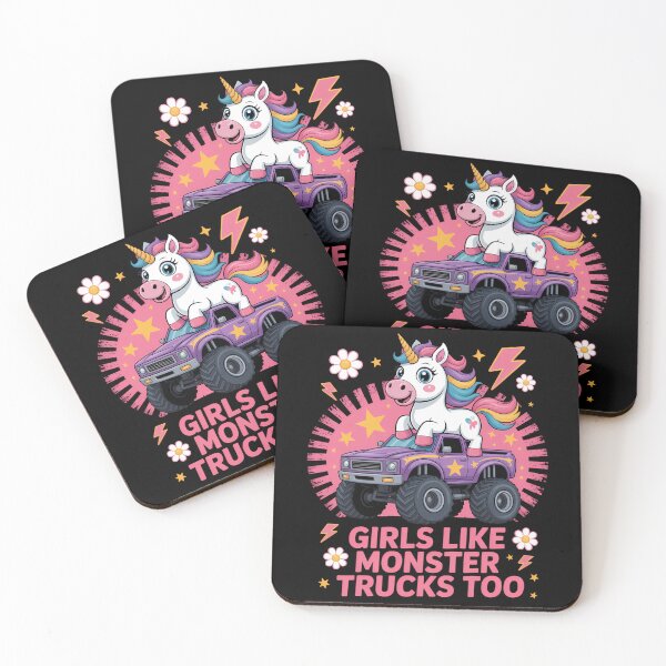 Item preview, Monster Trucks Lovers Cute Unicorn designed and sold by cosmicncozyS.