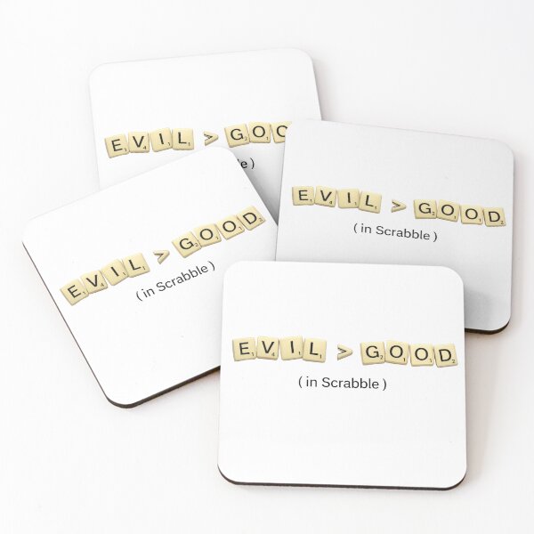 Item preview, Evil is Greater than Good (in scrabble) designed and sold by Michael Puckett.