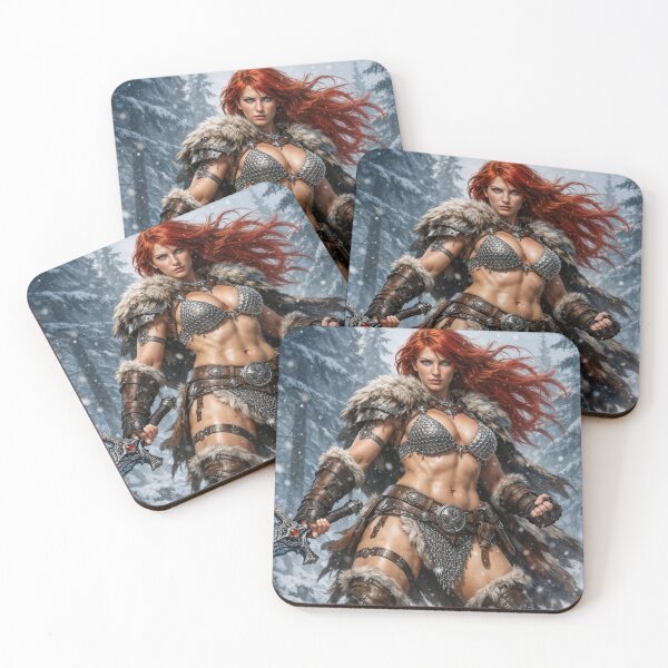 Item preview, Red Sonja — Winterblade Huntress designed and sold by Samantha AI Artist.