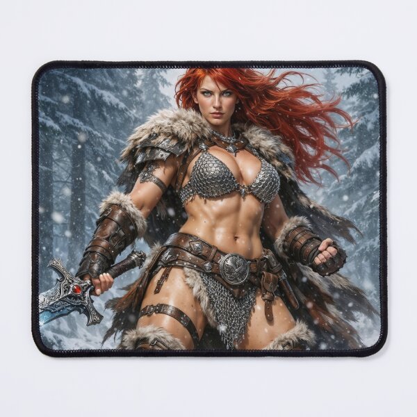 Item preview, Red Sonja — Winterblade Huntress designed and sold by Samantha AI Artist.