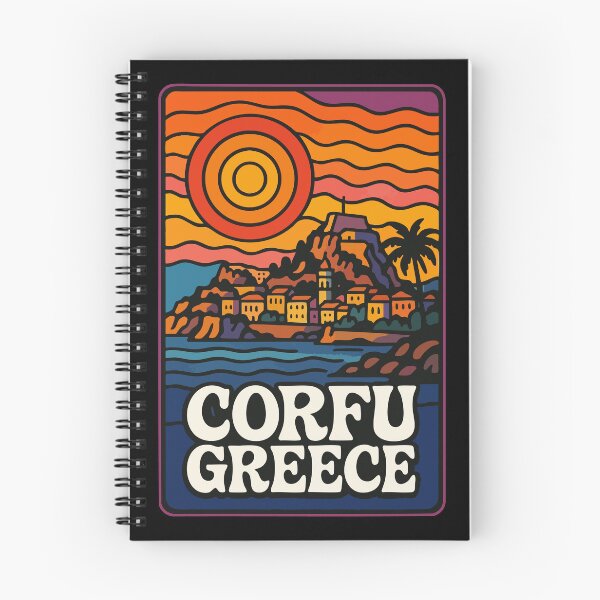 Item preview, Corfu Island Greece Trippy Travel designed and sold by TomFrontierArt.