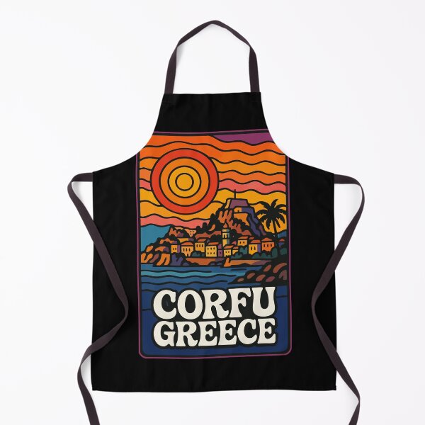 Item preview, Corfu Island Greece Trippy Travel designed and sold by TomFrontierArt.
