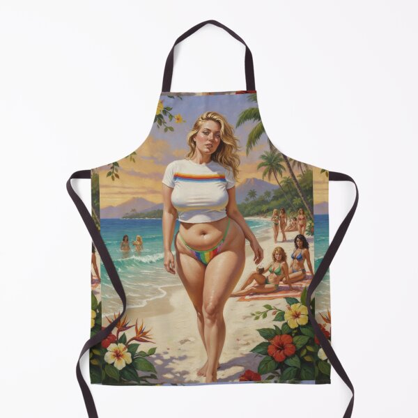 Item preview, Awesome attractive blonde on a beach. designed and sold by Chubby Chase.