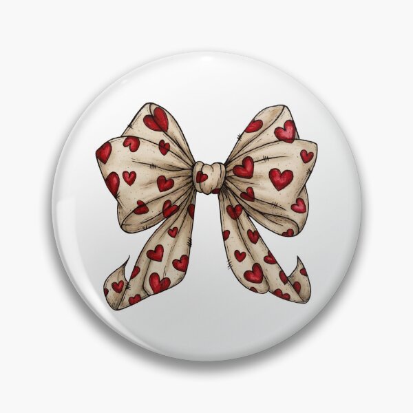 Item preview, Vintage Heart Bow Ribbon Coquette Love Illustration designed and sold by Sketchbook Studio by Aqsaa.