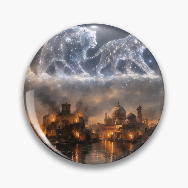 Item preview, Celestial Beasts Above a Burning Ancient City designed and sold by athanasioungr.